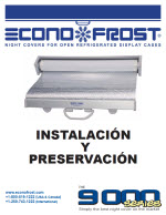 Instrukcja montażu narzuty nocnej serii 9000 w języku hiszpańskim