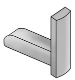 Image of Econofrost 9000 Bottom profile rail endcap