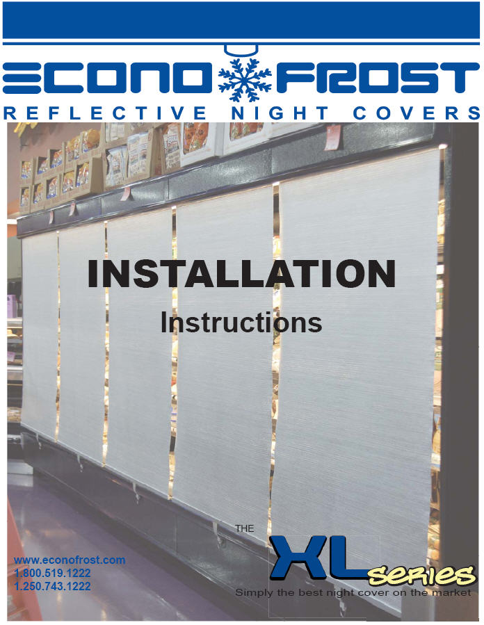 XL series night cover installation instructions