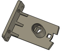 Image of Econofrost 9000 Series non-cassette mounting bracket